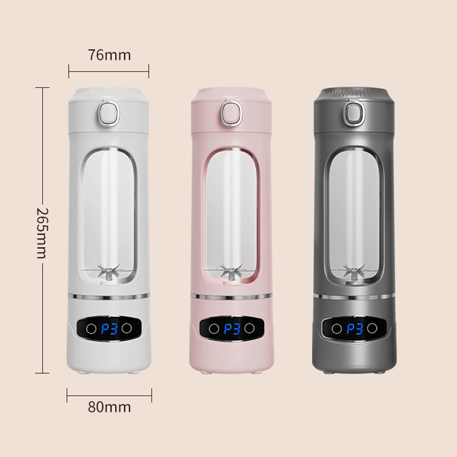 Presse-Agrumes de Rechargeable USB 22 000 / Min, Grey