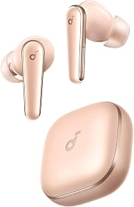 Soundcore Liberty 5 by Anker Cuffie Bluetooth Wireless con Cancellazione del Rumore, Riduzione della Voce 2X più Forte, ANC in Tempo Reale, Dolby Audio, Chiamate Chiare con 6 Mics IA, Lunga Durata