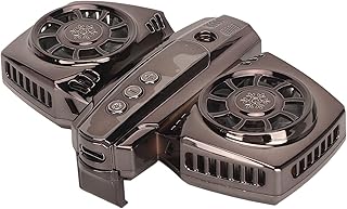 Back Clip Phone Cooler, Cell Phone Cooling Fan with Dual Cooling Chip, Low Noise Mobile Phone Cooler for Phone 2.6 to 3.5 in Wide, Support Charge Phone