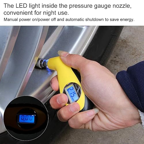 Miniatura 2 de Fydun Medidor digital de presión de neumáticos Mini medidor de presión de neumáticos para automóvil Mesa de monitoreo de presión de neumáticos