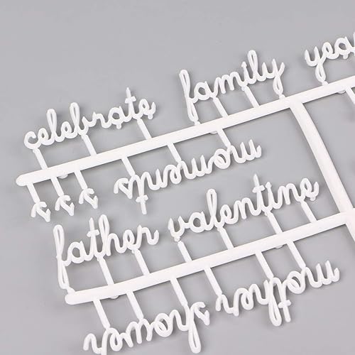 Miniatura 3 de Misright Tablero de letras de plástico para cartas, tablero de cartas, juego de letras de 194 números, caracteres especiales, palabras para fieltro