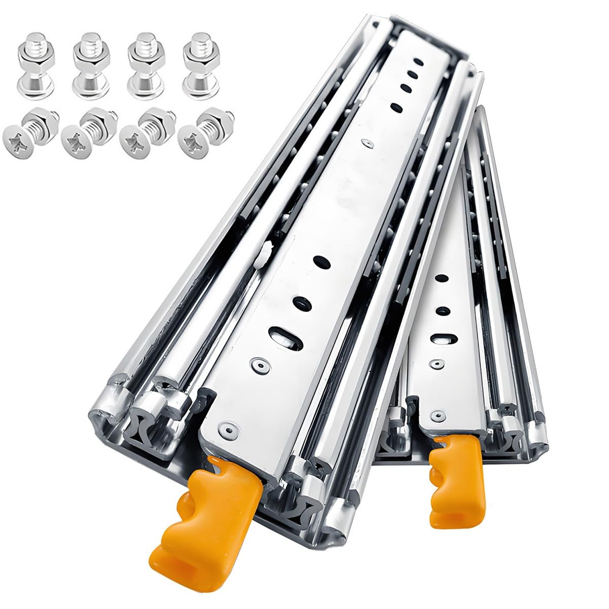 Correderas para cajones de 226 kg con extensión completa y montaje lateral