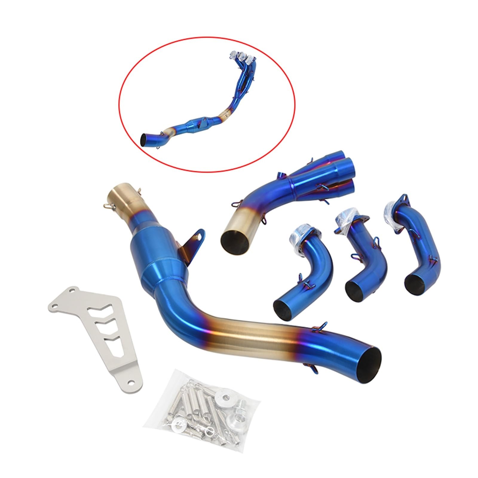 Amazon.co.jp: 排気マフラーパイプ ヤマハ MT-09用 MT09用 FZ用 09