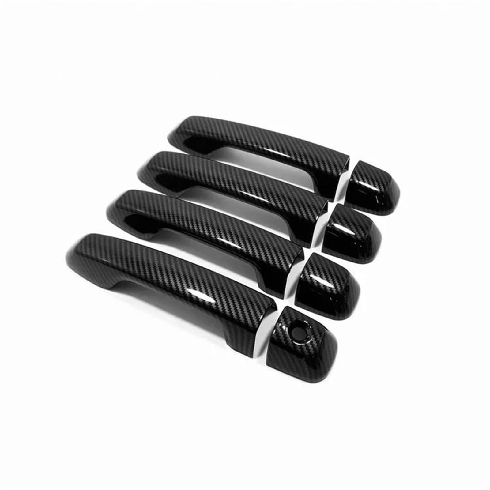YOUZKA Handle Protective Carbon Fiber Door Handle Cover Trim for Prado 150 for Land for Cruiser for J150 2010-2019 LC150 LC200(No Sensor)