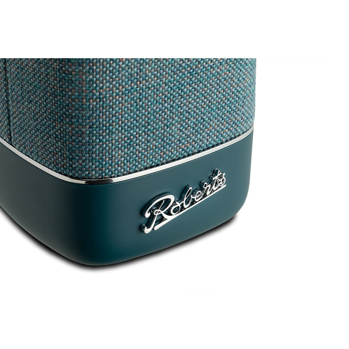Roberts Enceinte Bluetooth Beacon 325 - Portable, Rechargeable, autonomie 12h, Deux radiateurs de Basses passifs, Design Vintage, Bluetooth, Streaming, entrée aux, Garantie 2 Ans Bleu Sarcelle