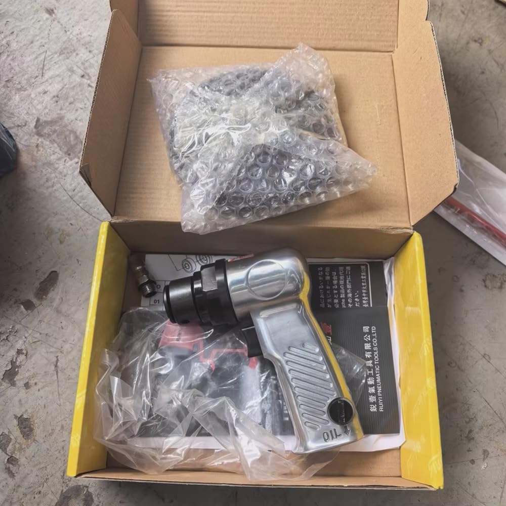 125MM Pneumatic Sander Set, Air Powered Grinder & Polisher for Rust Removal, Paint Stripping, Auto Body Work