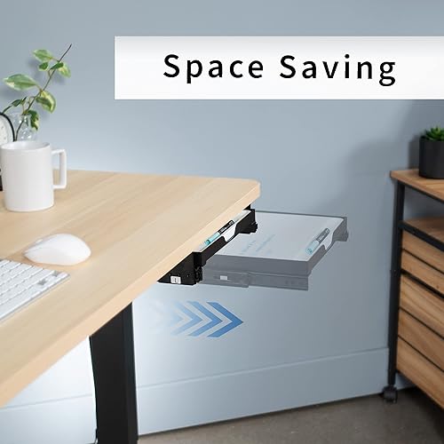 Miniatura 5 de VIVO DESK-WB01S - Cajón deslizante para pizarra blanca para debajo del escritorio, 11 pulgadas, organizador compacto de borrado en seco, estación de