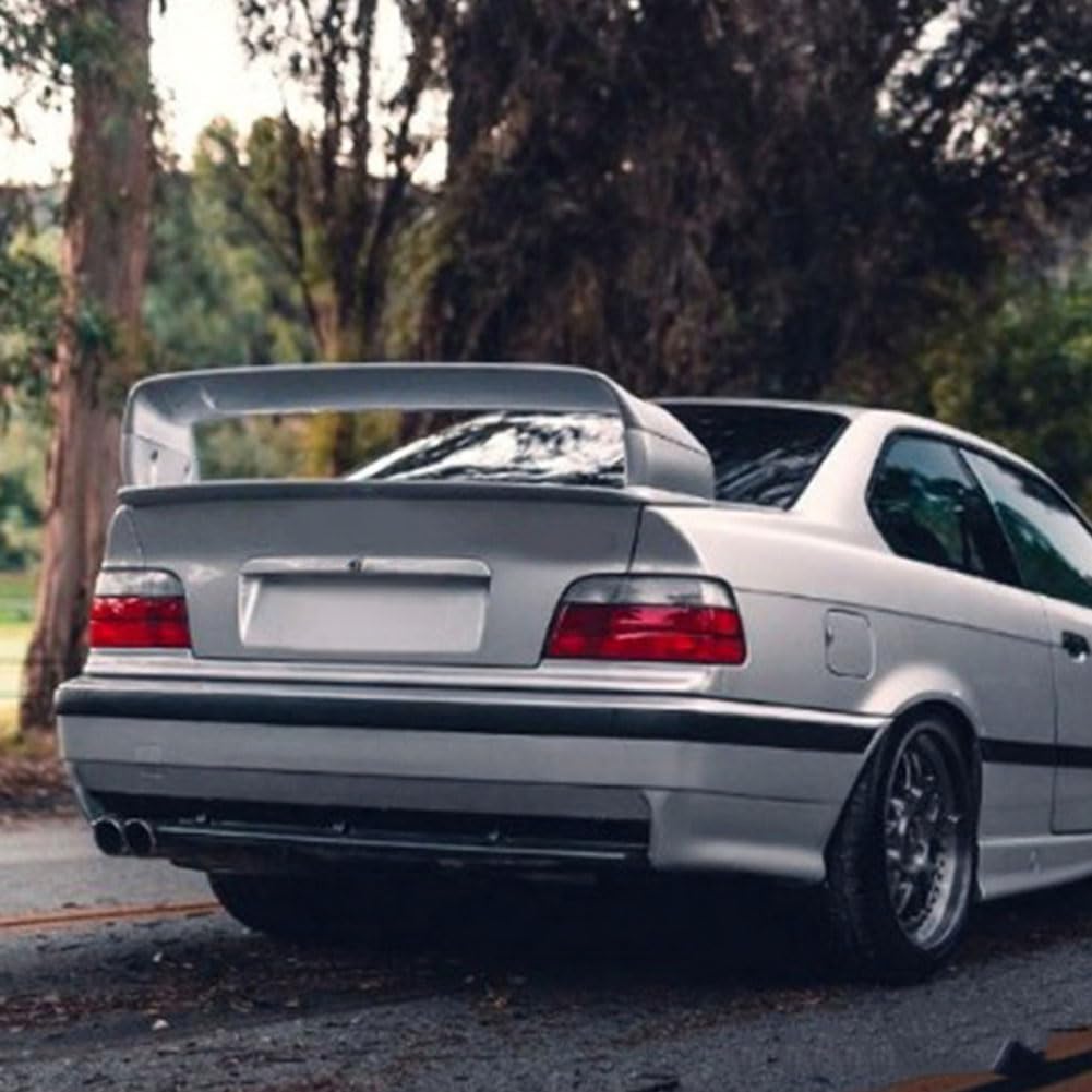Kompatibel für BMW E36 1990–2000, Auto-Heckspoiler, Festem Windabweiser, Hinteren Kofferraum-Dach-Sport-Splitter,unpainted
