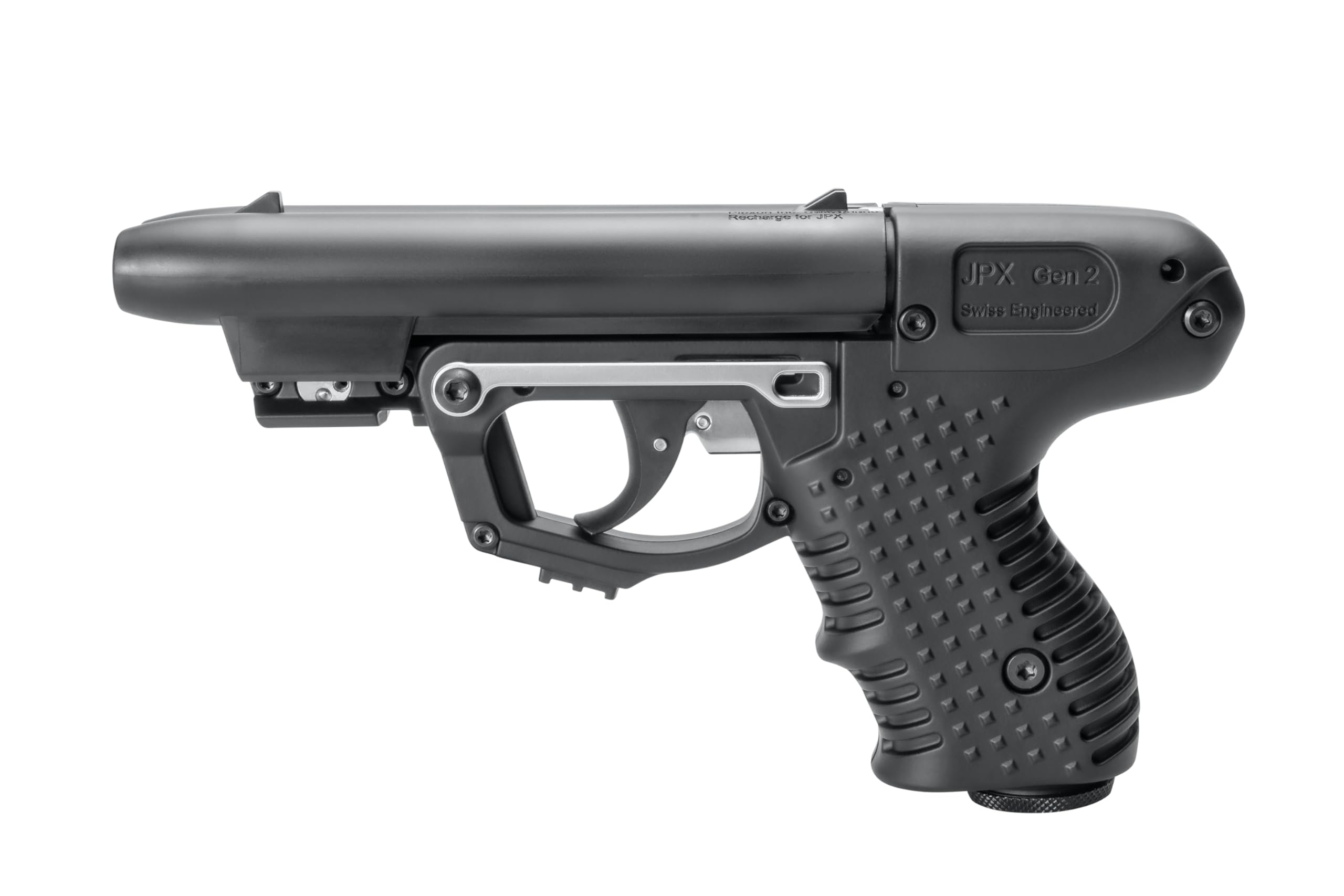 Piexon JPX2 Gen 2 m. Laser Pfefferspraypistole, Schwarz | Tierabwehrgerät, Swiss Engineered