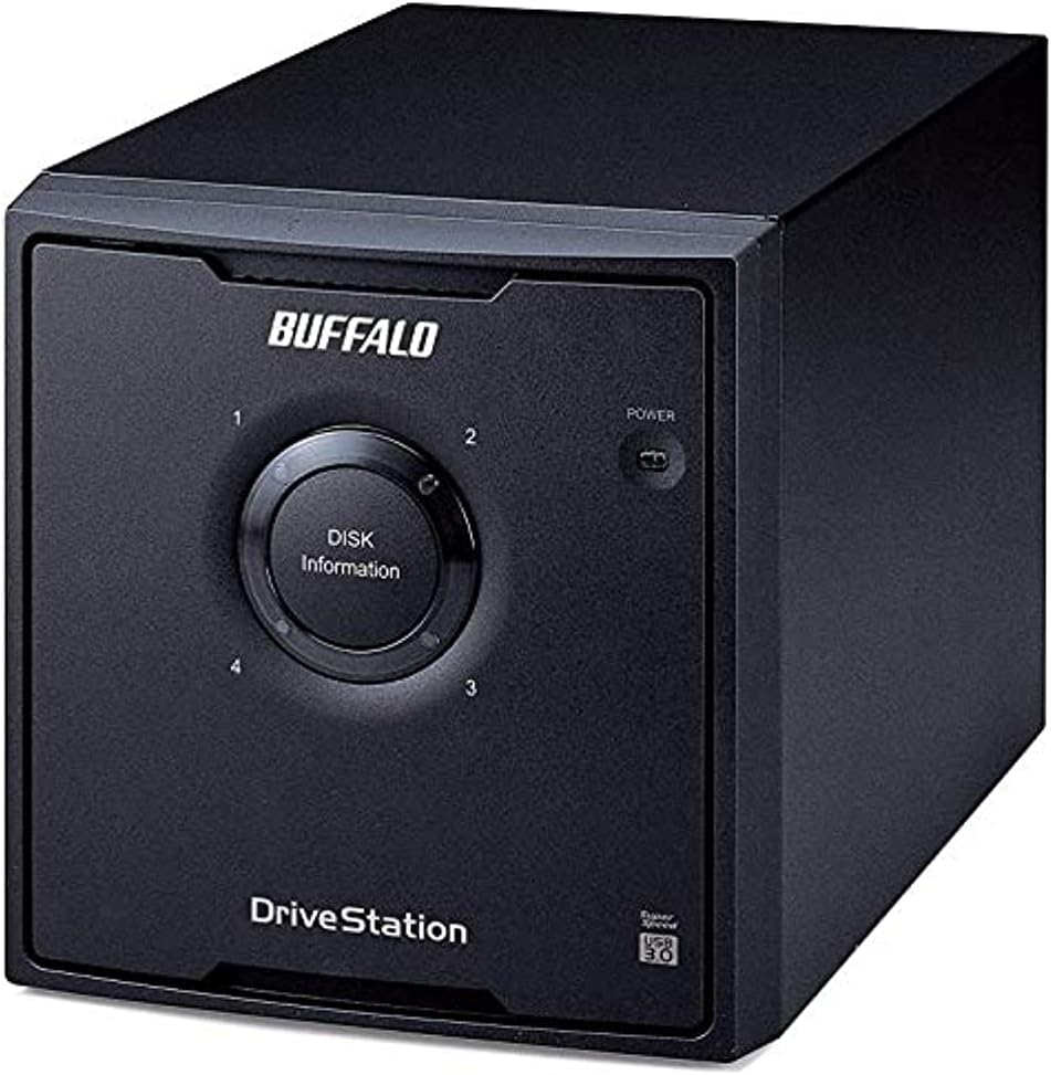 BUFFALO DriveStation Quad 4-Bay 24TB (4x6TB) TAA Desktop External Hard Drive USB 3.2