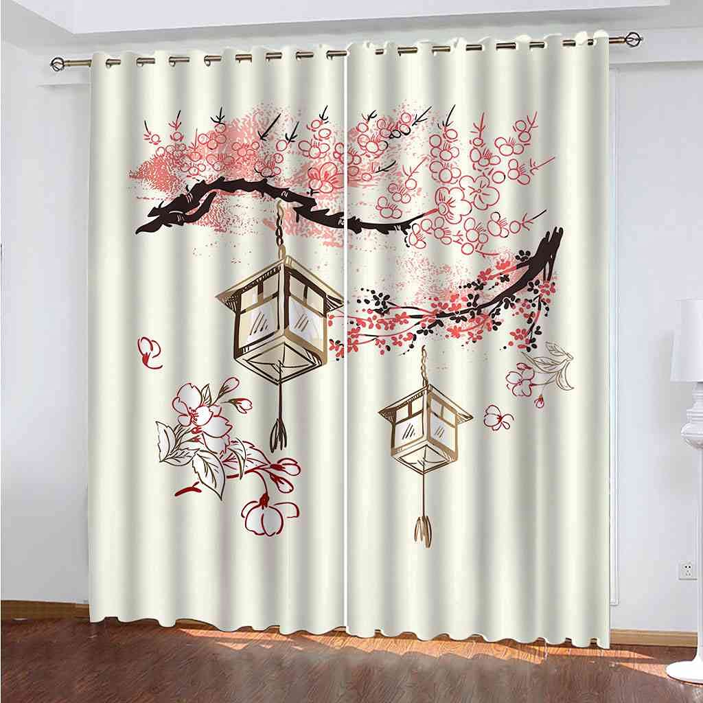 Rideaux isolants contre la chaleur et la lumière rideau occultant motif floral