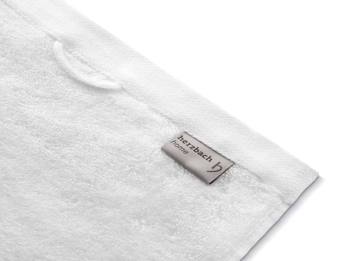 herzbach home Asciugamani Premium 50 x 100 cm Set di 4 (bianco) - Alta qualità, morbido & asciugamani assorbenti per ospiti - 100% cotone naturale