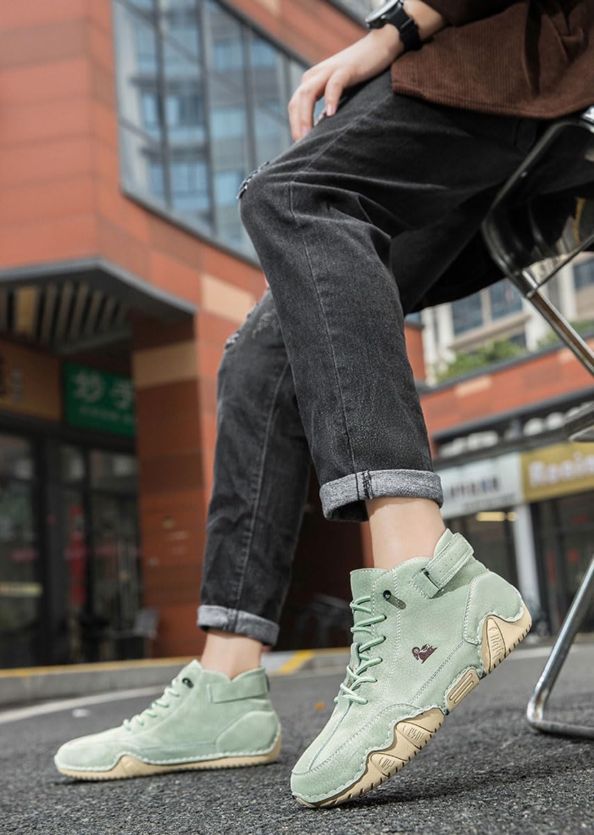 Waterproof Outdoor Unisex Hiking Boots High Top Anti Slip Ankle Chukka Boots Breathable Slip On Camping Driving Italian Sports Boots
