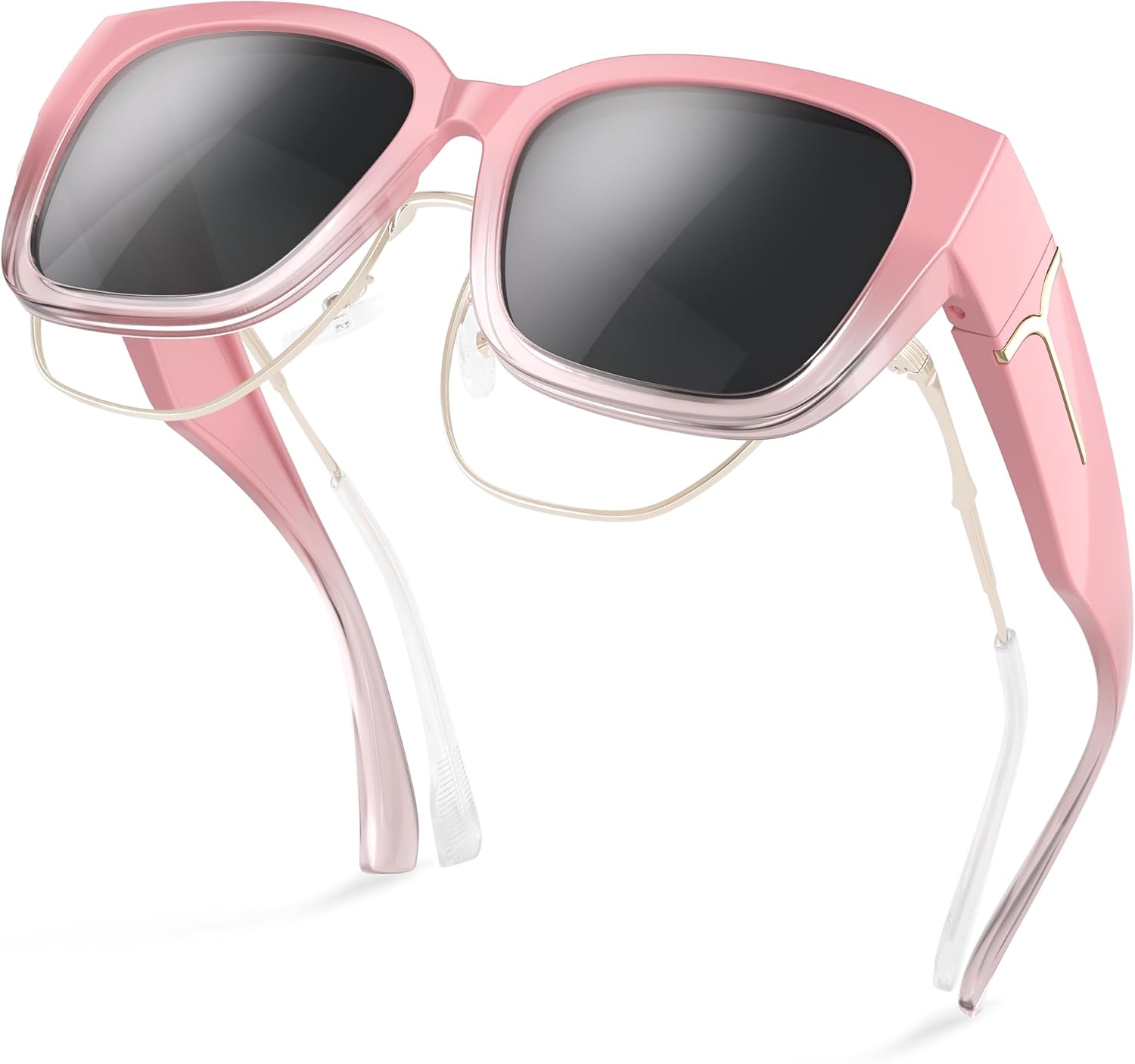Sunglasses Over Glasses Women - Polarized Sunglasses Womens Oversized Wrap Around Shades for Driving UV Protection