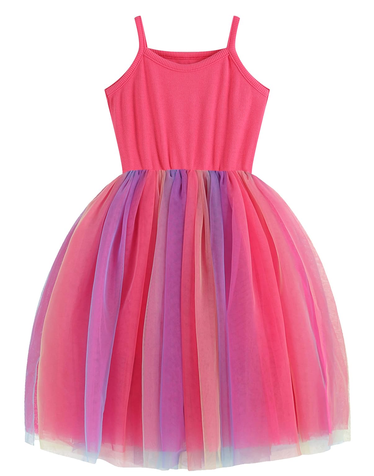 BGIRNUK Baby Girls Tutu Dress Flutter Sleeve Toddler Sleeveless Princess Tulle Sundress