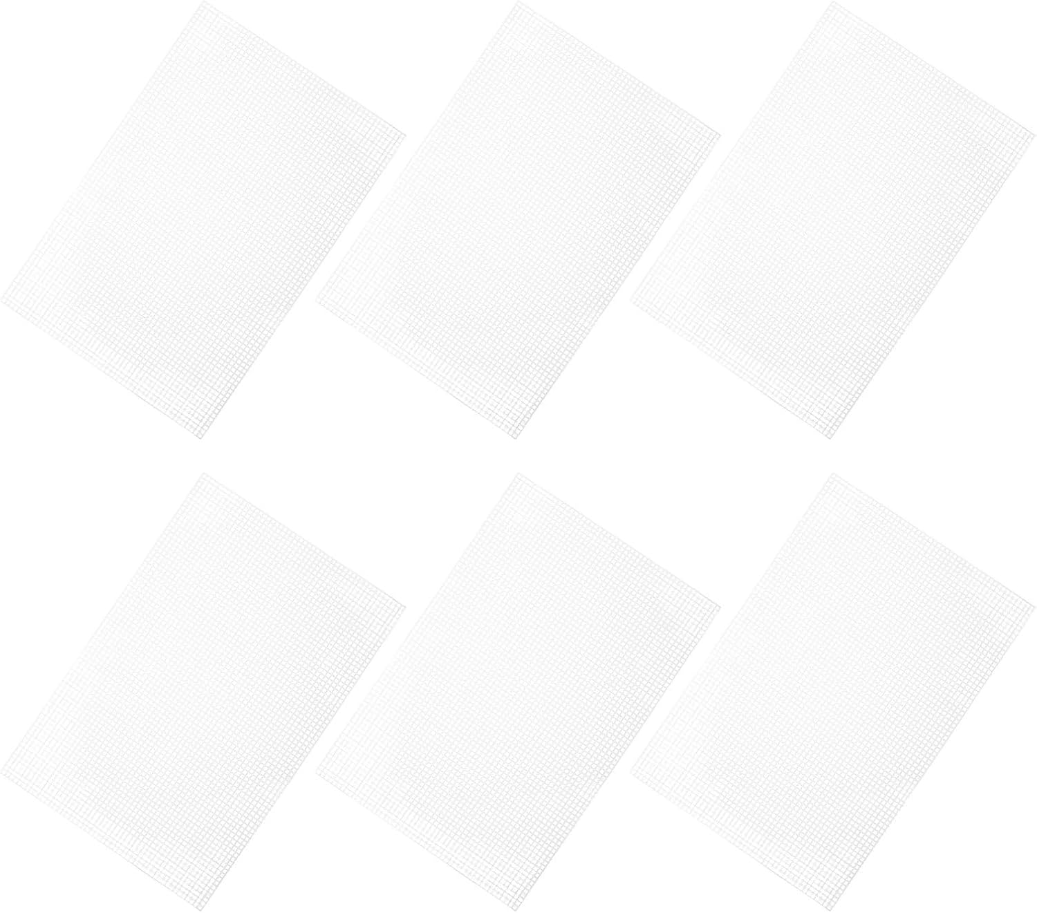 6pcs Plastic Canvas Mesh Sheets for DIY Embroidery Projects