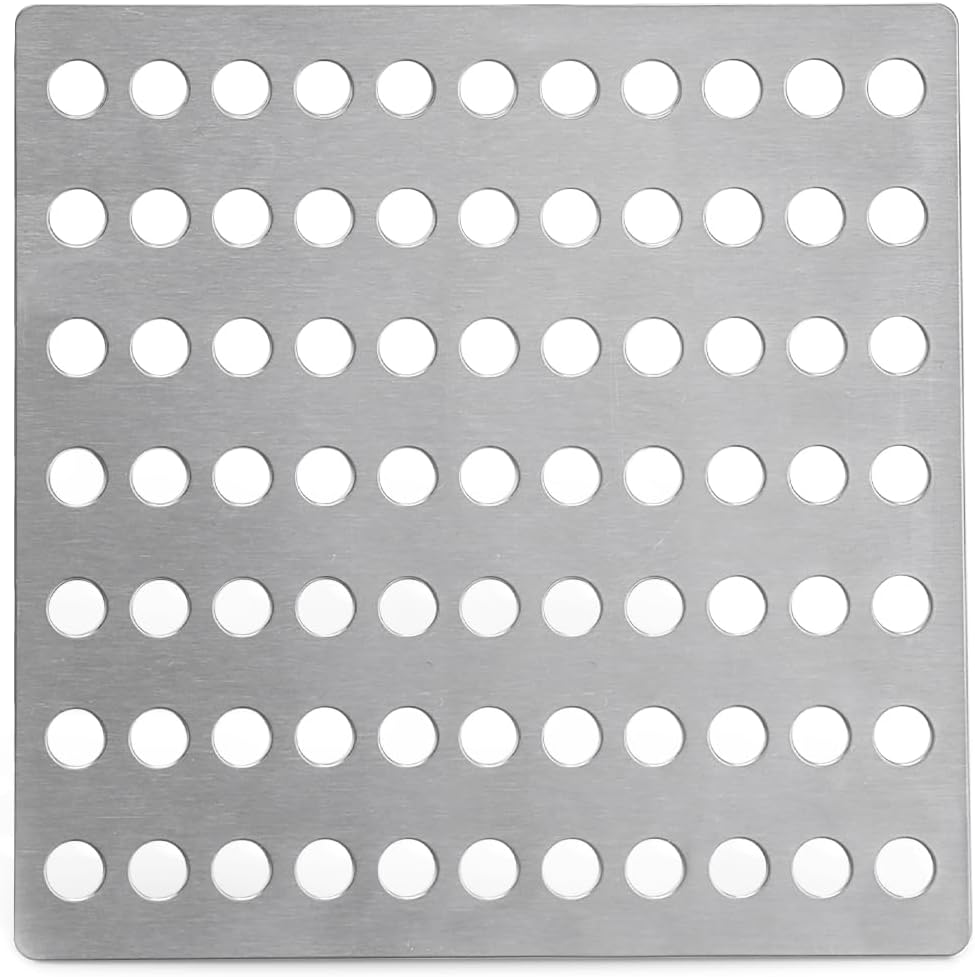 Besto Steel Drain Cover 15 X 15cm - Rustproof Swirl Drain Covers Outdoor & Indoor - Durable Mesh Drainage Covers Suitable as Shower Drain Cover, Garden Leaf Guard (1)