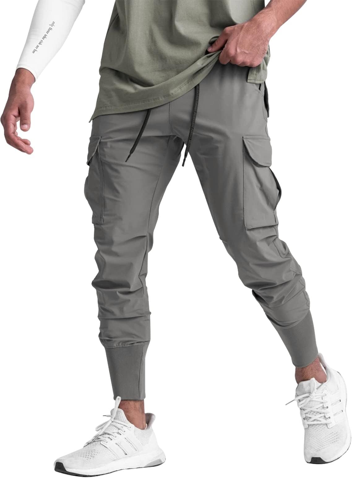 Mens Running Jogger Pants Workout Athletic Sweatpants Lightweight Thin Quick Dry Tapered Hiking Pants Sports Pants