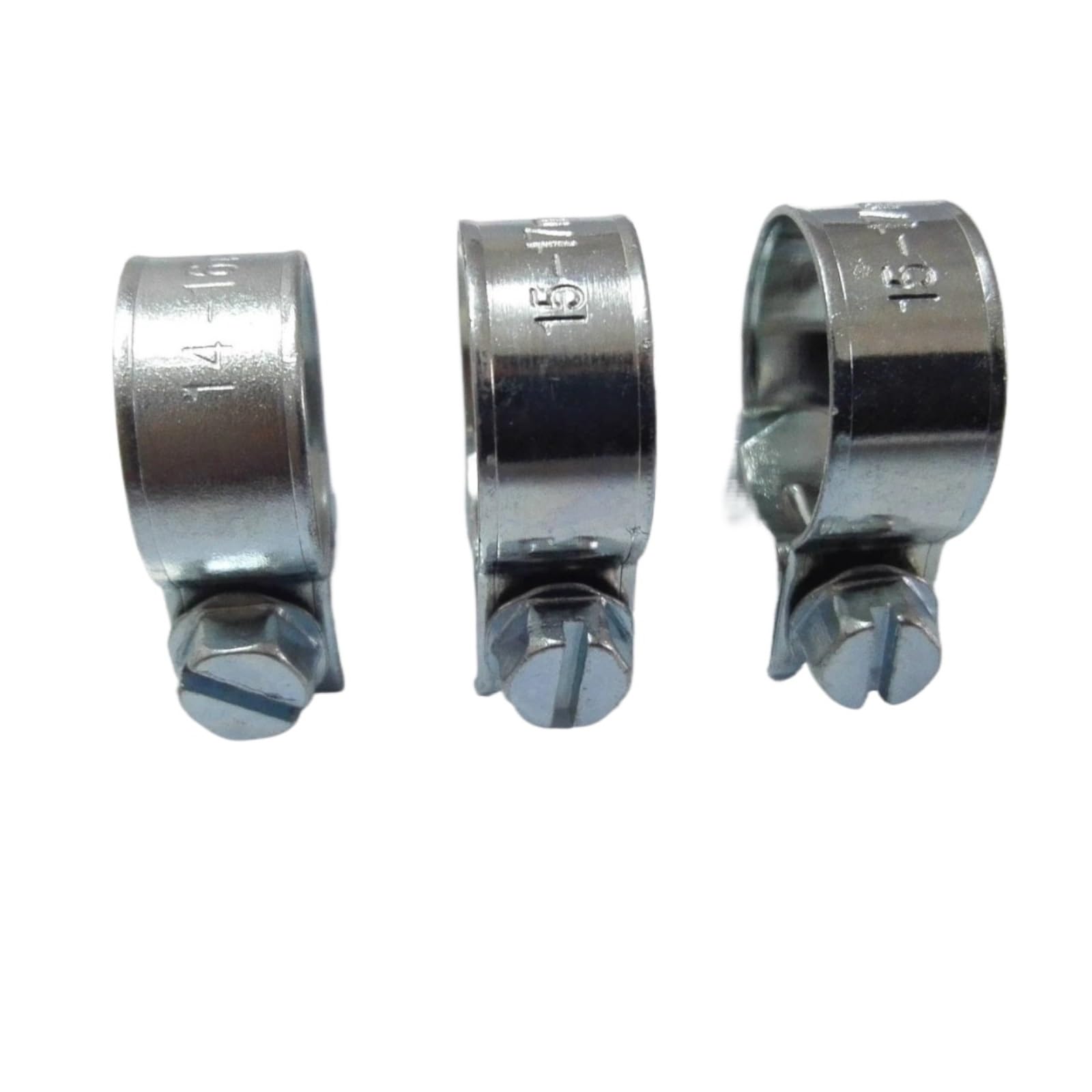 10 sztuk ocynkowanych zacisków paliwowych do rur 6-20 mm-trwałe metalowe łączniki do ropy, wody, powietrza i gazu(11-13mm)