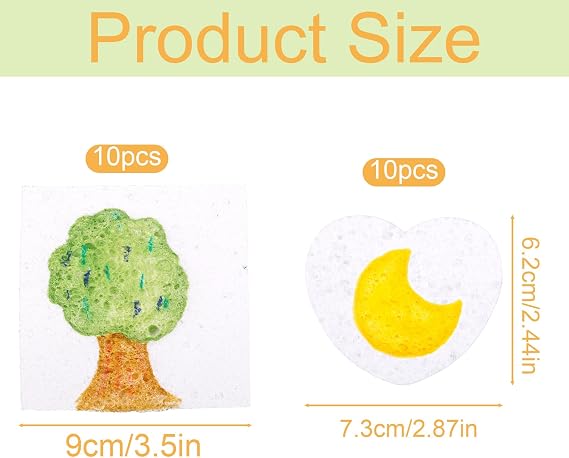 20 Pcs Magic Foam Painting Texture Paper, 3D Puffy Drawing Canvas Sheets for DIY Crafts Fluffy Cellulose Sponge Art Paper for Kids & Adults Home, School, and Creative Projects (Heart, Square)