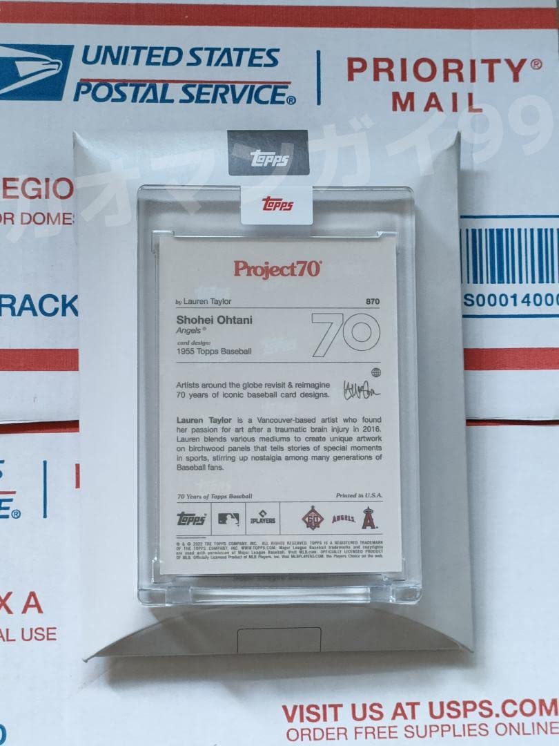 Amazon.co.jp: Topps Project70? 大谷翔平 プリントサイン #870 : おもちゃ