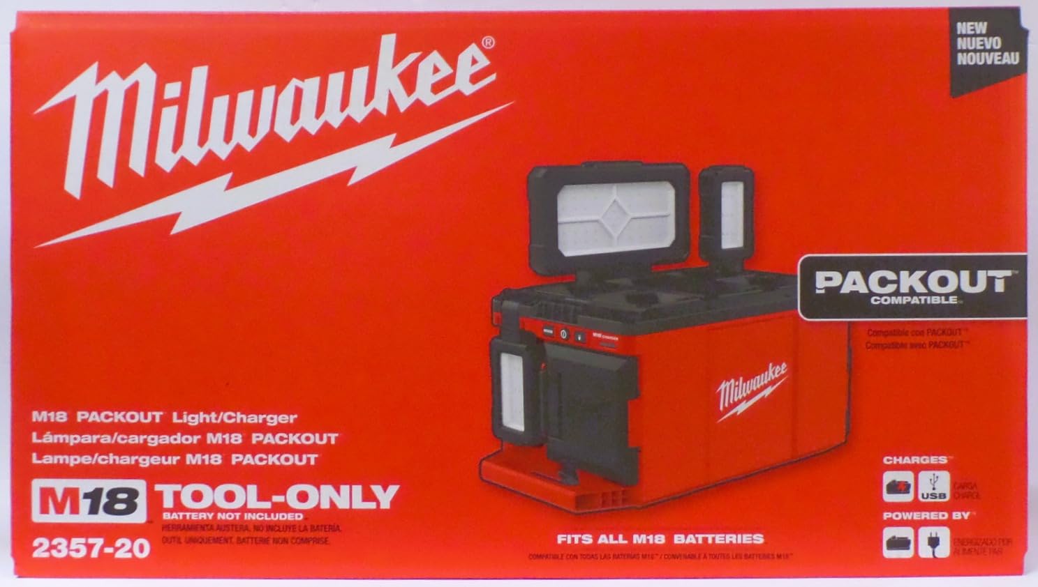 Milwaukee M18 PACKOUT Light/Charger (Bare Tool) 2357-20