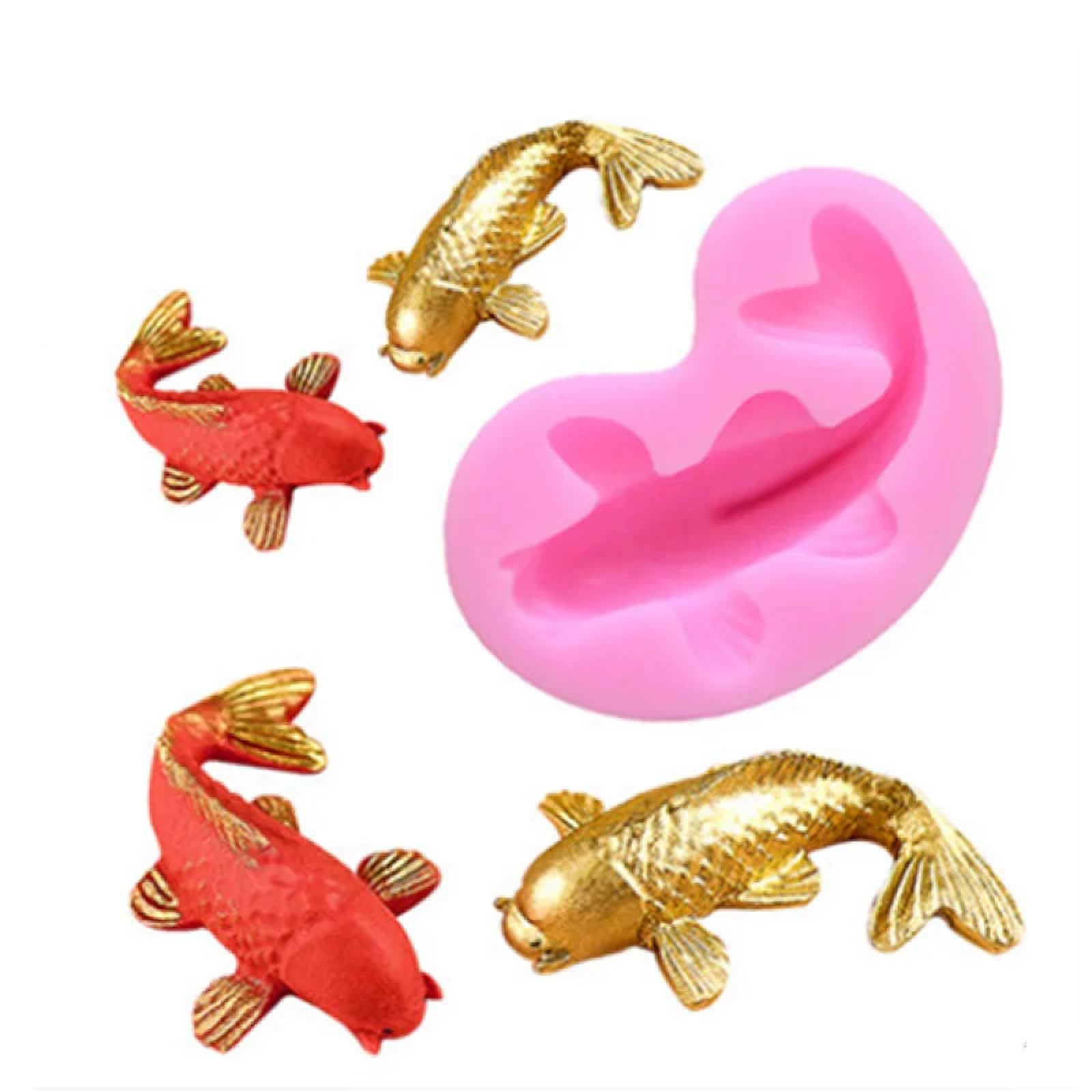 Moule silicone poisson décoration gâteau chocolat fondant argile