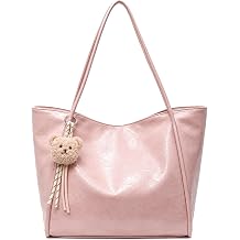 Vintage PU Leather Tote Bag for Women,Large Capacity Shoulder Handbag,Casual Everyday Purse