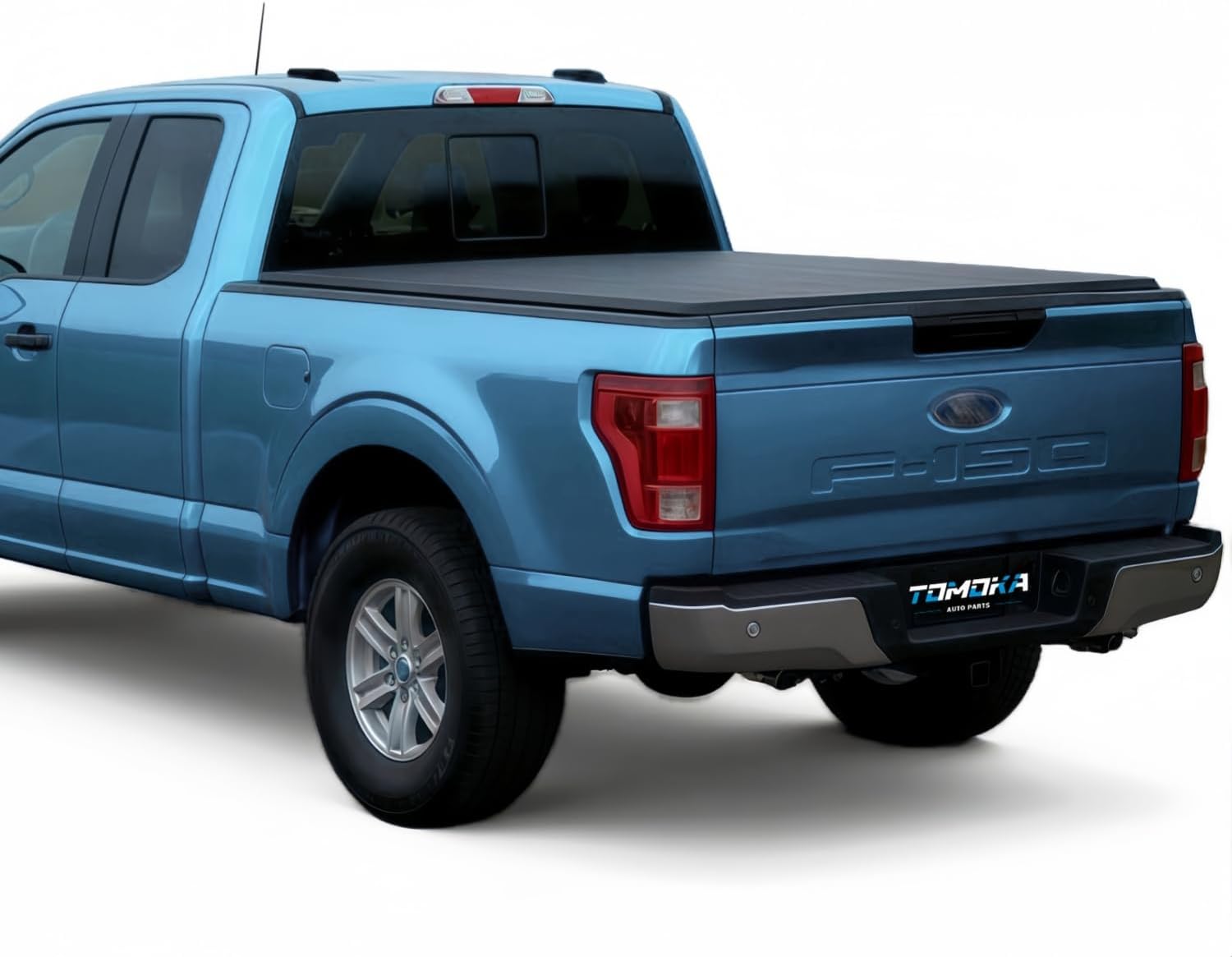 TOMOKA 5.5ft Bed Soft Roll-UP Truck Bed Tonneau Cover Compatible with 2004-2025 Ford F-150 & 2006-2014 Lincoln Mark LT | 5.5' (67") Bed | Double Layer Waterproof | Vinyl | with Security Lock