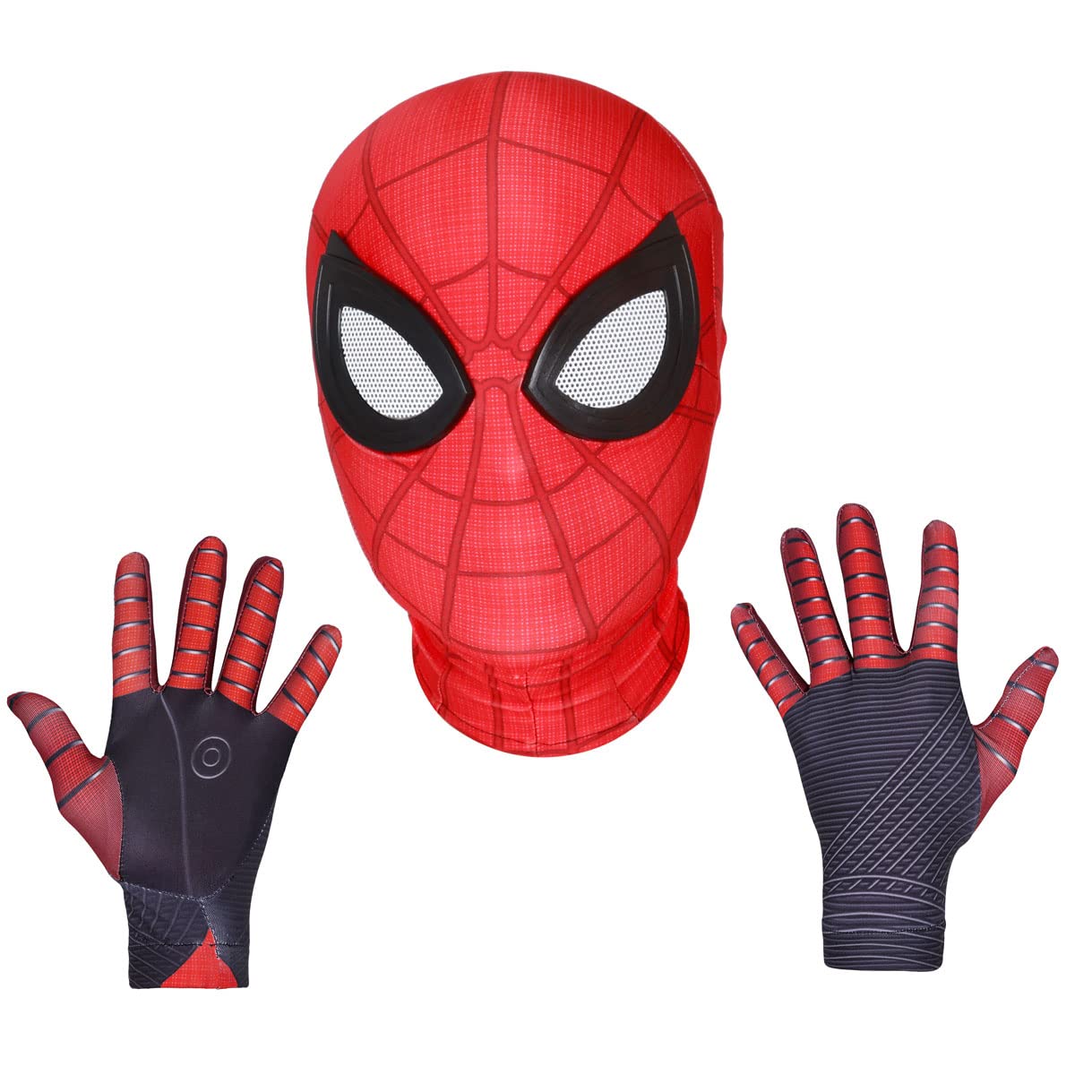 Rxuvtui Superhero Mask and Gloves Halloween Mask Cosplay Masks for Kids Adult (Adult, 002)