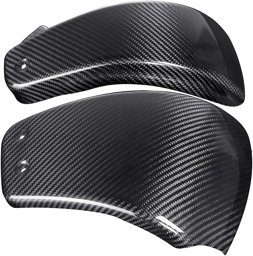 Advanblack Motorcycle Battery Side Fairing Covers Carbon Fiber Side Battery Covers for M8 Harley Softail 2018-2024 Harley LowRider S Low Rider S LowRider ST FXLRS FXLRST FXRST (Black)