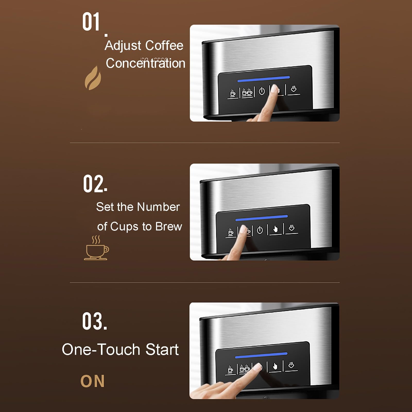 Máquina de café expreso, bar, cafetera con espumador de leche con leche, café molido y mango de café de cápsulas, máquina de espresso para el hogar