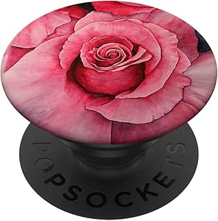 Rosa Rosa Rosa Rosa Color Flor Watercolor PopSockets PopGrip Intercambiable