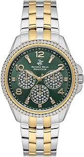 ساعة أنالوج بمينا أخضر اللون للنساء BP3572C.270 من بيفرلي هيلز بولو كلوب