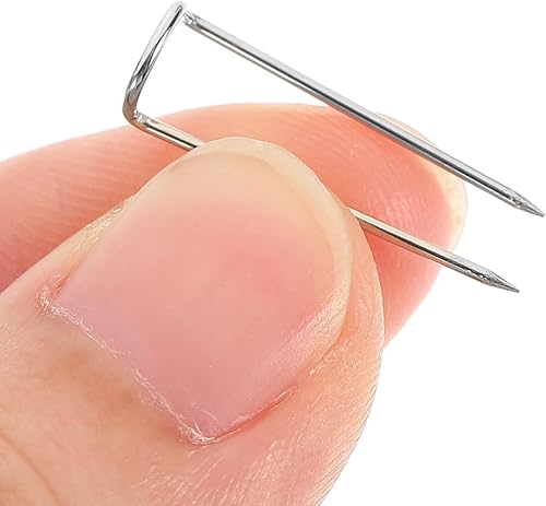 Miniatura 4 de SEWACC 1 caja de coser U-pins horquillas joyería alfileres rectos agujas agujas doble bloqueo ganchos de costura de acero inoxidable para acolchar