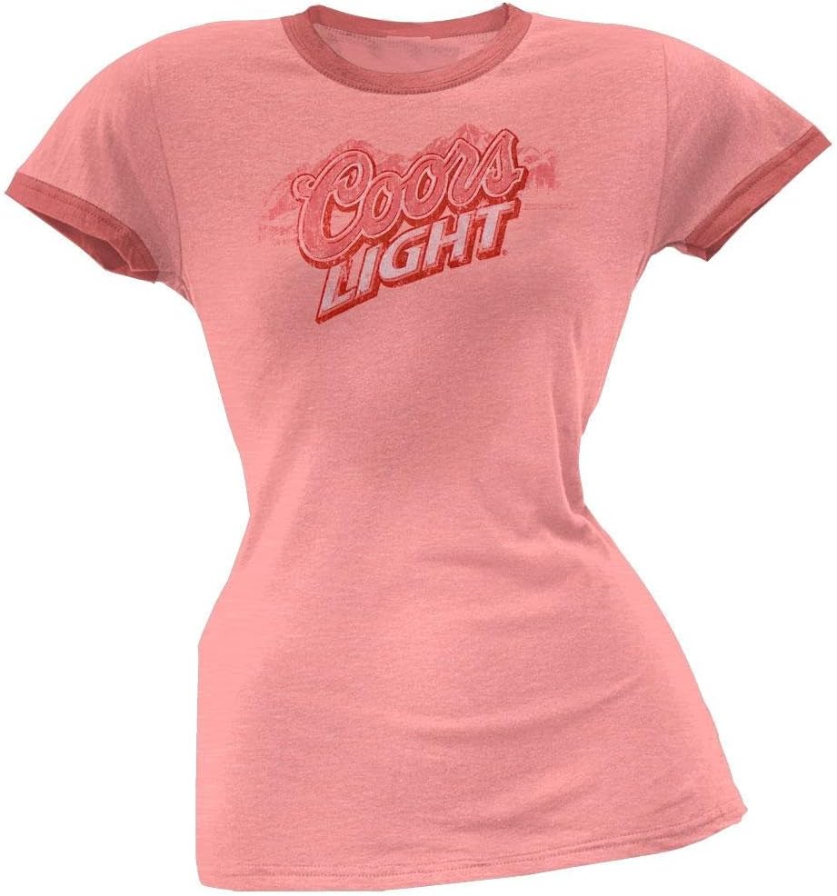 Coors Light - Pink Logo Juniors T-Shirt - Small
