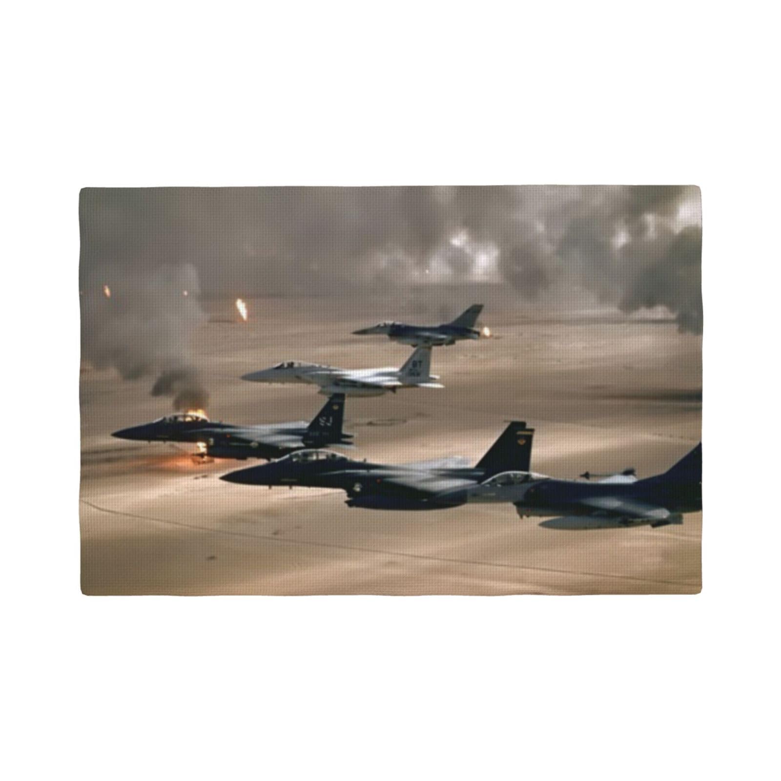 Set de table Jet Fighter antidérapant lavable résistant chaleur cuisine 30x45