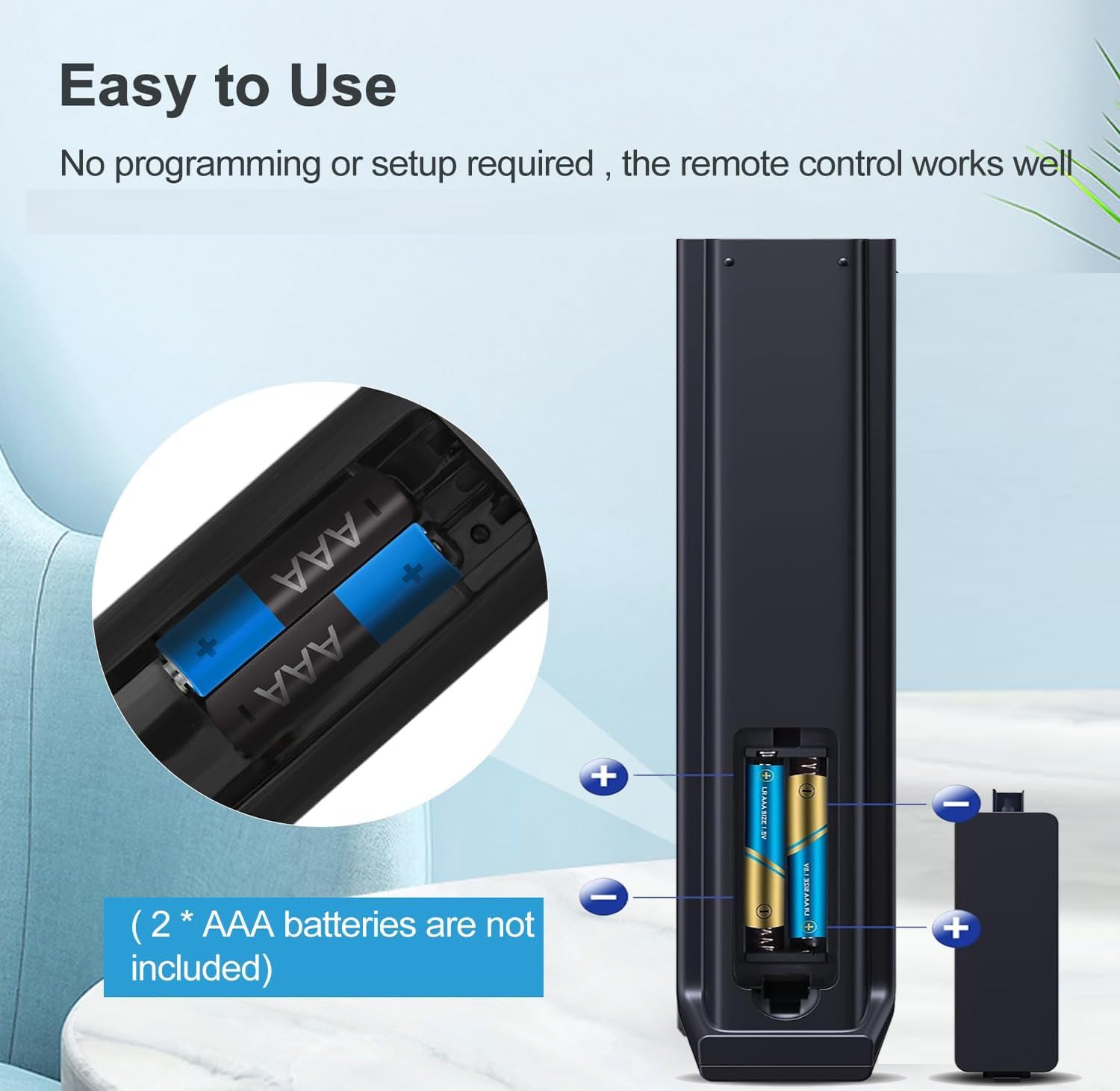 [Paquete de 2] Mando a distancia universal compatible con todos los televisores Sceptre TV, LED, LCD, HDTV