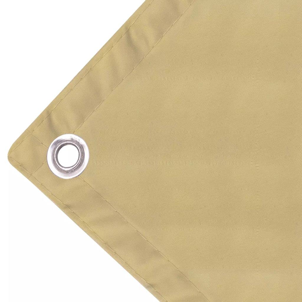 Balkonsichtschutz Aus Oxford-Gewebe – Wind- & Wasserdicht, Mit Ösen & Seil, Gelb, 90 X 400 Cm