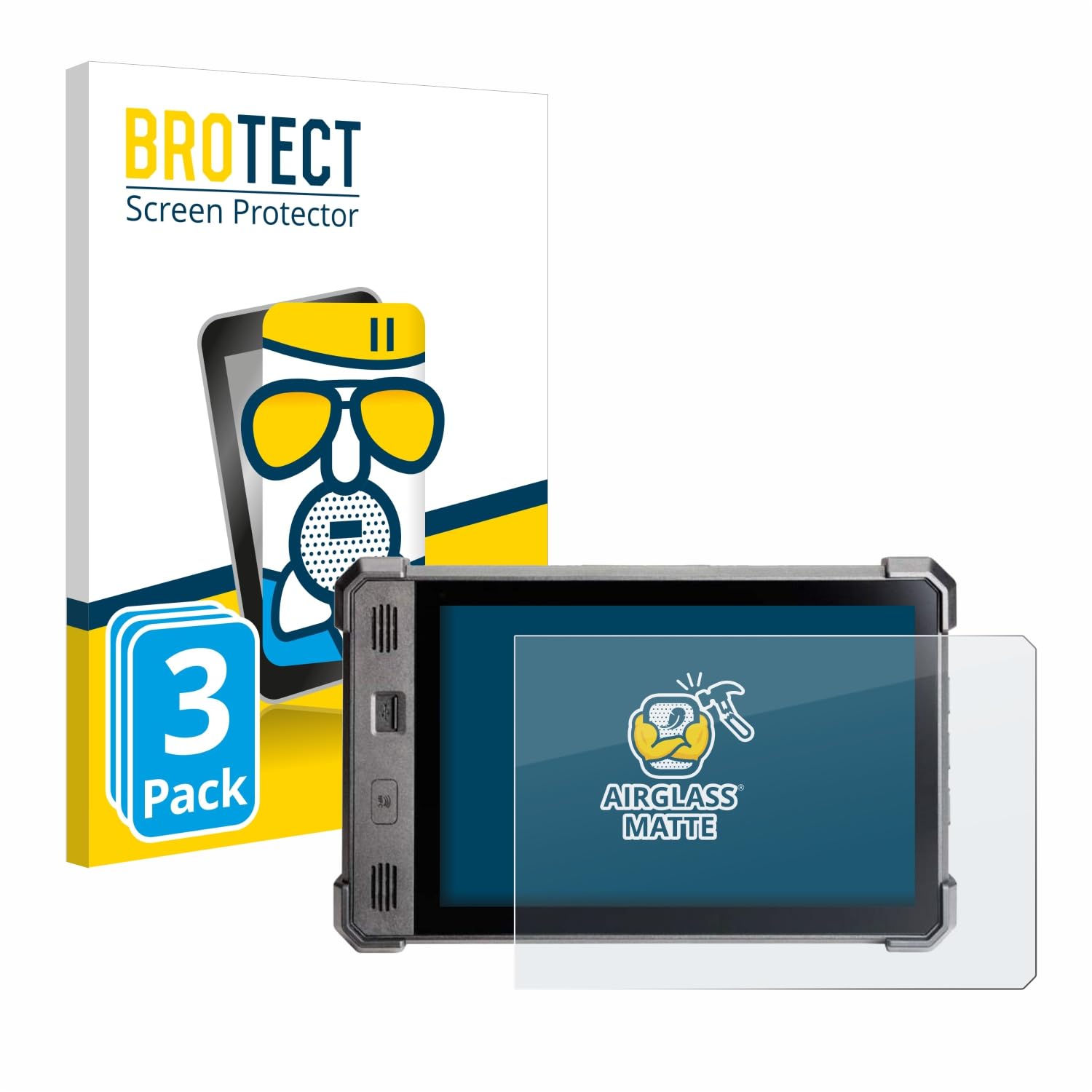 BROTECT Protector Pantalla Mate Cristal para Trimble TD540 (3 Unidades) Protección Anti-Reflejos