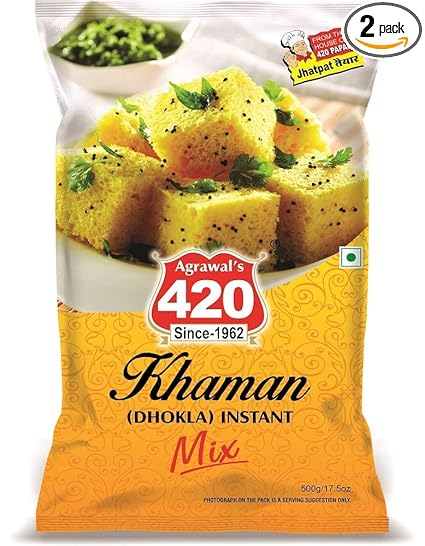 Agrawal's 420 KHAMAN DHOKLA, 500GM (PACK OF 2)