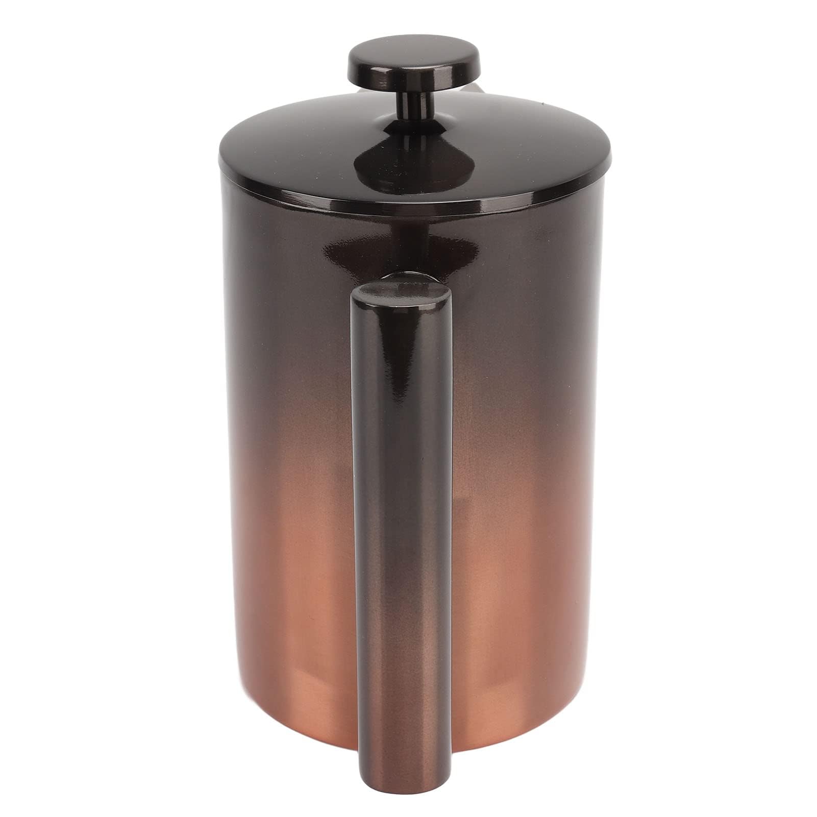 Cafetera De Prensa Francesa Con Filtro Rampa Degradada De Acero Inoxidable 304 De Doble Capa, Prensa De Café De Acero Inoxidable Portátil Y Duradera Para El Hogar Y Los Viajes(800ML)