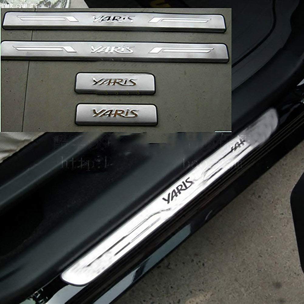 Stainless Steel Door Sill Wear-Resistant Rox Product Threshold Protector For Toyota Yaris 2009-2013