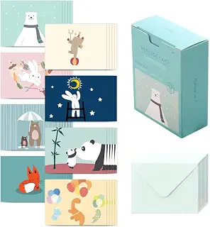 モノライク メッセージカード ミニカード ビーフレンド·バージョン2 Message card Befriend ver.2-40枚封筒20枚セットミニサイズデザイン文具お祝いのカード感謝カード