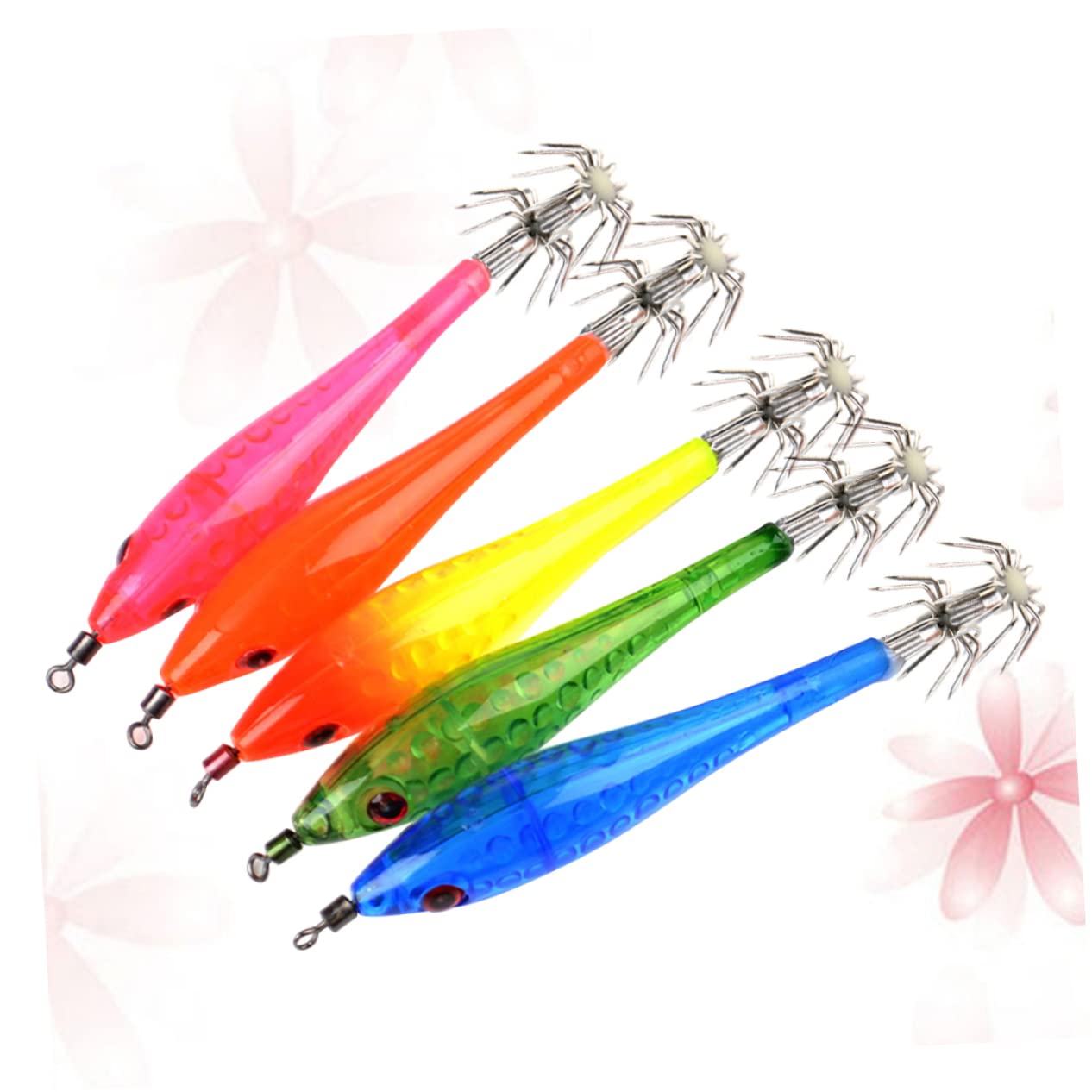 HANABASS amo da mare profondo esche da pesca per amo incandescente di acqua salata gancio di calamaro esca per pescare swimbait amo da pesca calamaro amo da pesca luminoso notturno