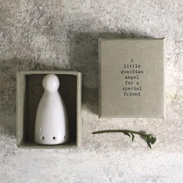 East of India Porcelain Guardian Angel Gift 'Special Friend', Christmas Angel Keepsake, Gift For Her Best Friends, Mini Boxed Mini Porcelain Angel