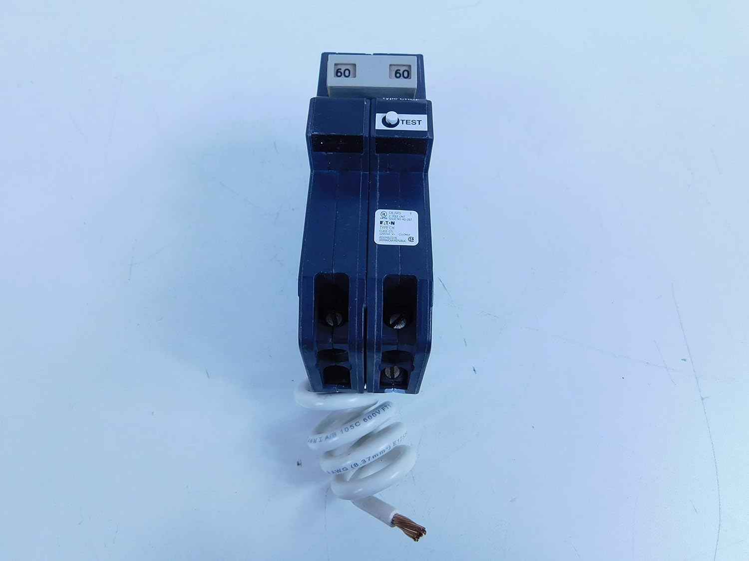 Eaton NSB CH260GFT Miniature Circuit Breakers (MCBs) CH 2P 60A 240V 50/60Hz 1Ph