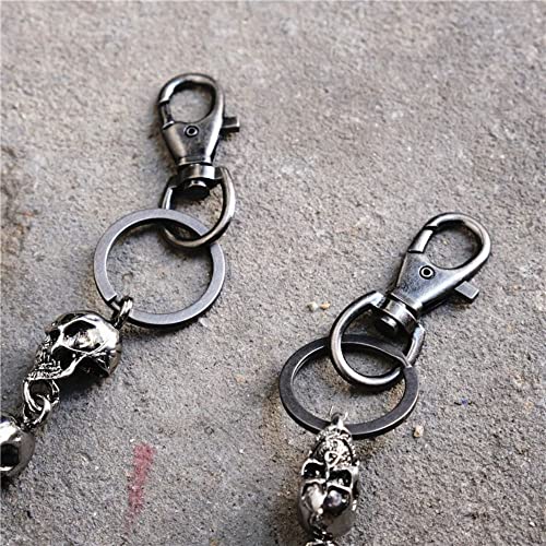 Andy's Orchids Wallet Chain, Punk Skull Jeans Decor Pants Chain Secure Travel Wallet Heavy Duty Link Coil Leash Jewelry3