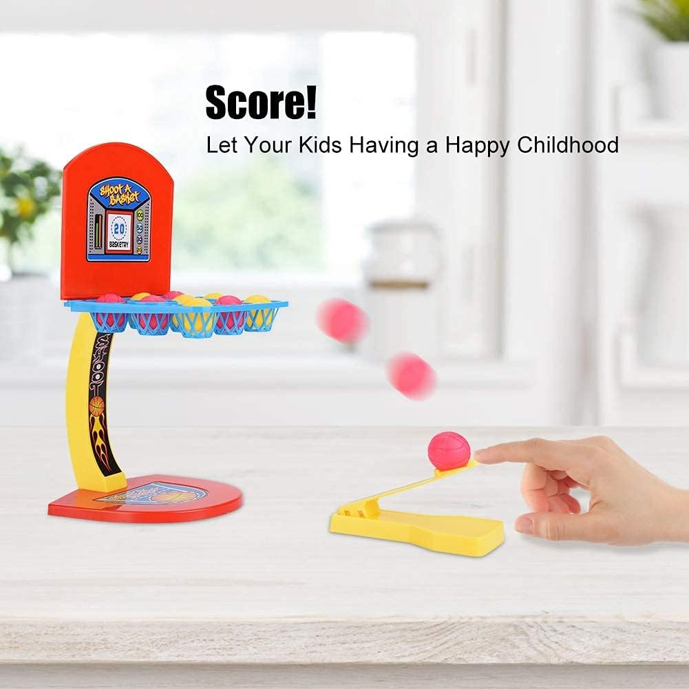 Tnfeeon Basketball Shooting Toy, Mini Basketball Games Educational