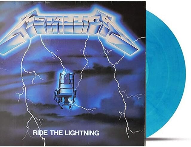 Ride The Lightning (Vinil Azul, Edição Limitada) por Metallica, capa do álbum
